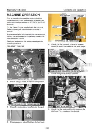 Photo 6 - Tigercat F610C Operators Manual Forwarder 36306A