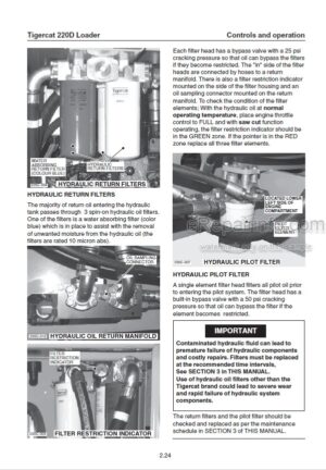 Photo 8 - Tigercat 220D Operators Manual Loader 33587A