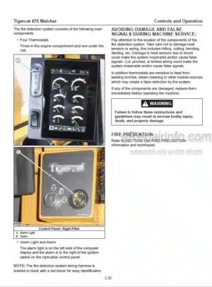 Photo 1 - Tigercat 470 Operators Manual Mulcher 55990AENG