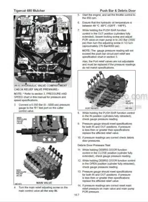 Photo 6 - Tigercat 480B Service Manual Mulcher 49610AENG