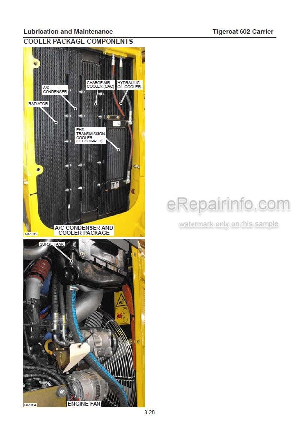 Photo 1 - Tigercat 602 Operators Manual Carrier 51818AENG