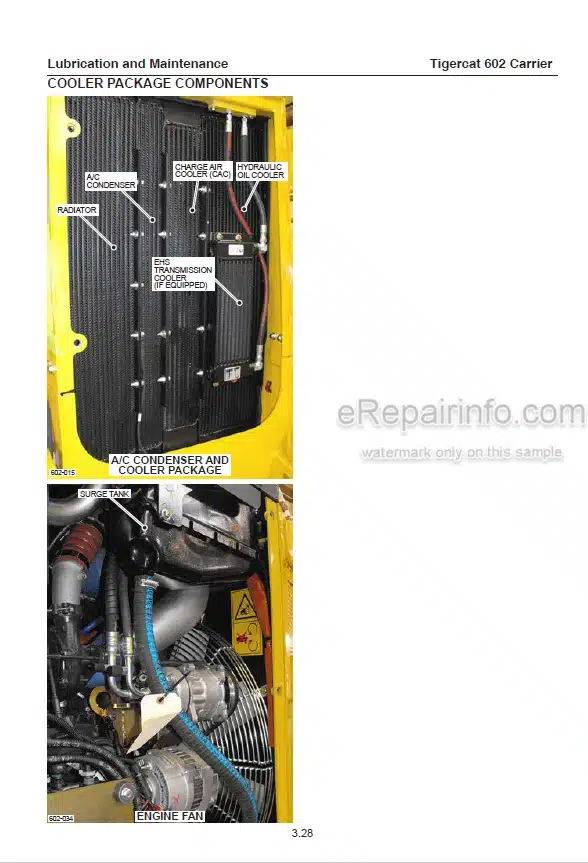 Photo 1 - Tigercat 602 Operators Manual Carrier 51818AENG