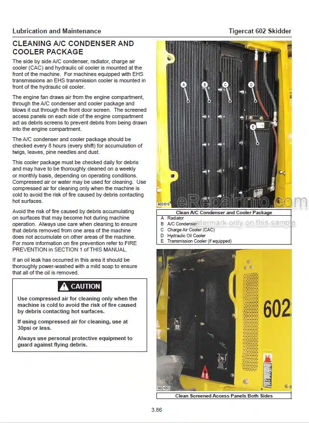 Photo 1 - Tigercat 602 Operators Manual Skidder 53031AENG