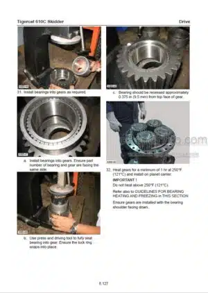 Photo 10 - Tigercat 610C Service Manual Skidder 38688AENG