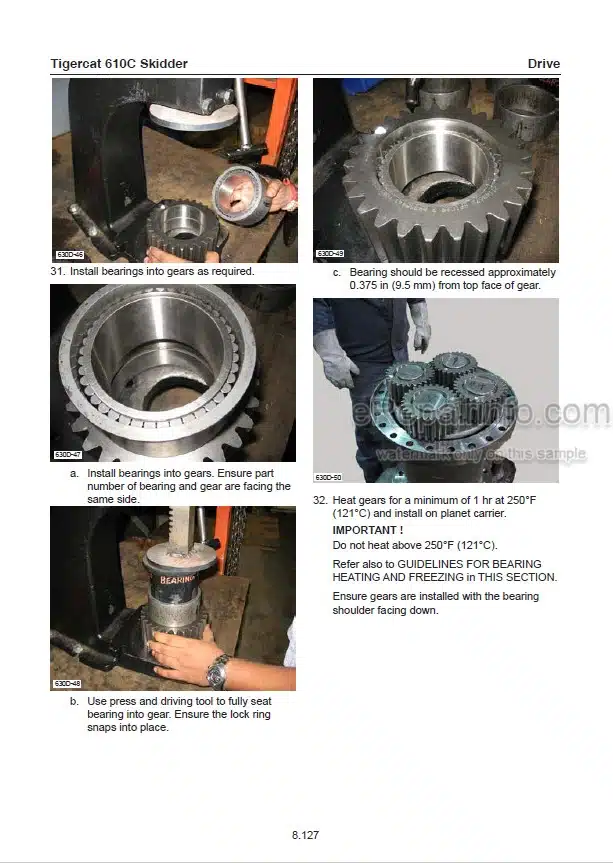 Photo 1 - Tigercat 610C Service Manual Skidder 38688AENG