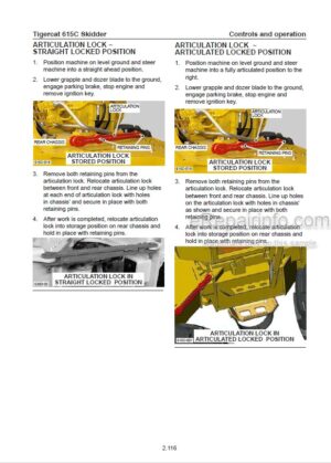 Photo 5 - Tigercat 615C Operators Manual Skidder 39921AENG