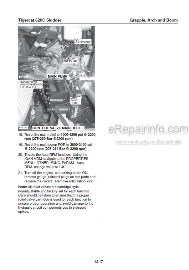 Photo 1 - Tigercat 620C Service Manual Skidder 23824A