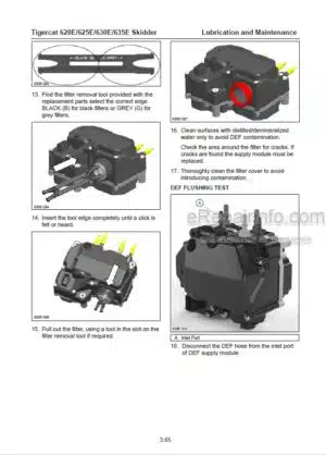 Photo 1 - Tigercat 620E 625E 630E 635E Operators Manual Skidder 42836AENG
