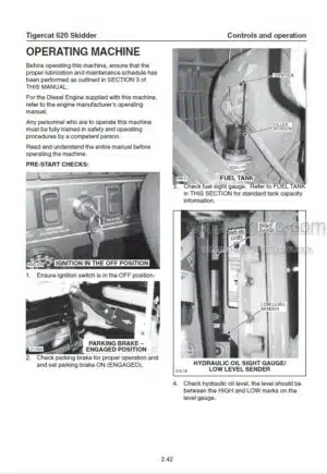 Photo 4 - Tigercat 620 Operators Manual Skidder 11581A