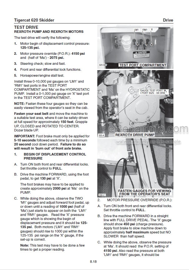 Photo 1 - Tigercat 620 Service Manual Skidder 11583A