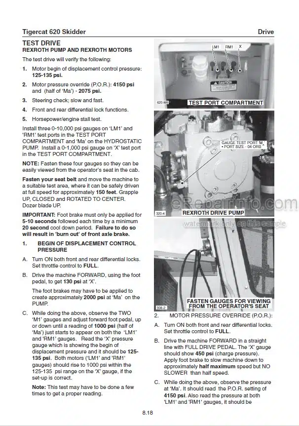 Photo 1 - Tigercat 620 Service Manual Skidder 11583A