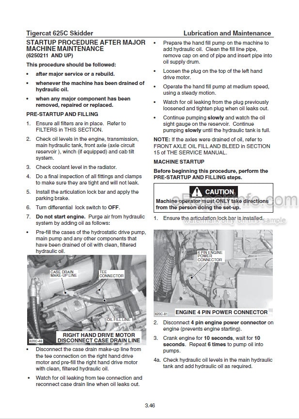 Photo 1 - Tigercat 625C Service Manual Skidder 26648A