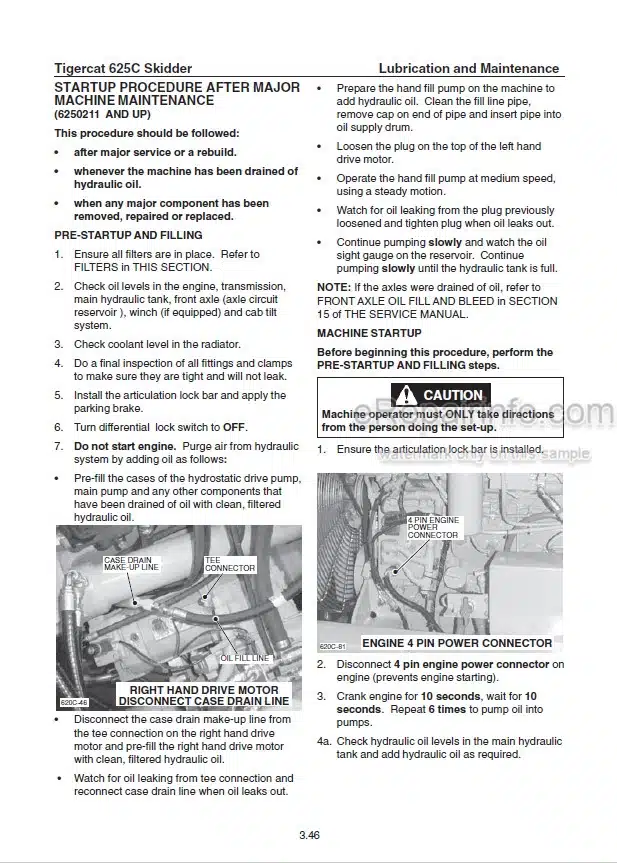 Photo 1 - Tigercat 625C Service Manual Skidder 26648A