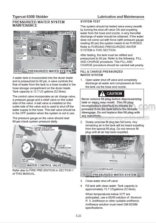Photo 1 - Tigercat 630B Service Manual Skidder 13062A