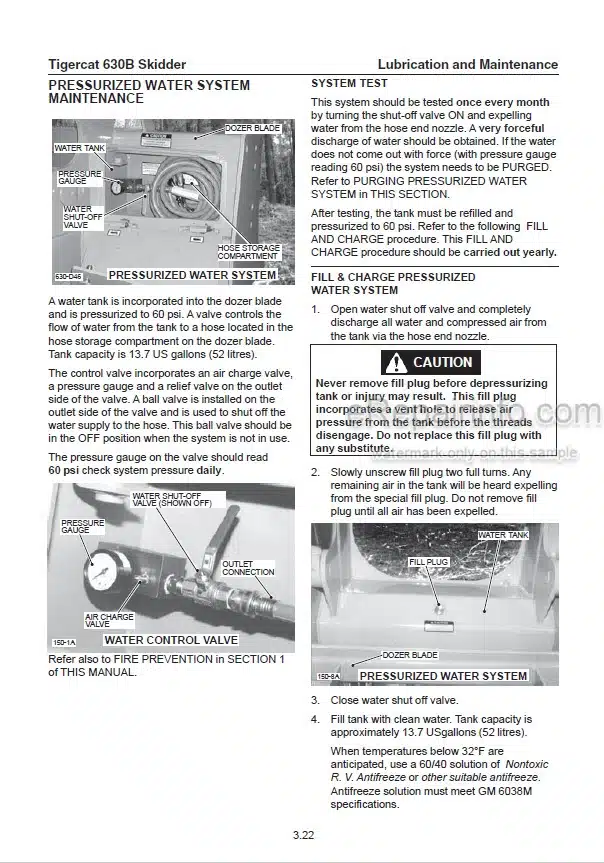 Photo 1 - Tigercat 630B Service Manual Skidder 13062A