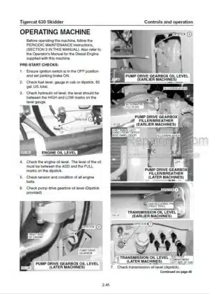 Photo 9 - Tigercat 630 Operators Manual Skidder 5843A