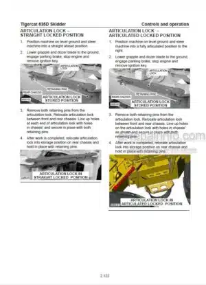 Photo 3 - Tigercat 635D Operators Manual Skidder 33283A