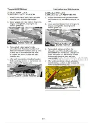 Photo 7 - Tigercat 635D Service Manual Skidder 33284A