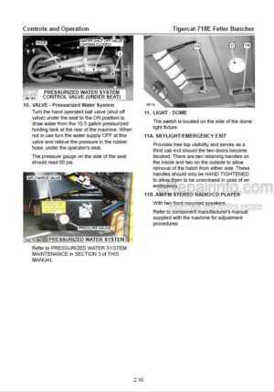 Photo 1 - Tigercat 718E Operators Manual Feller Buncher 30850A