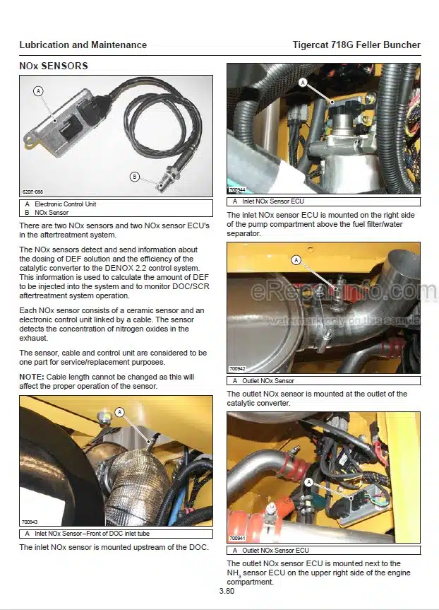 Photo 1 - Tigercat 718G Operators Manual Feller Buncher 56380AENG