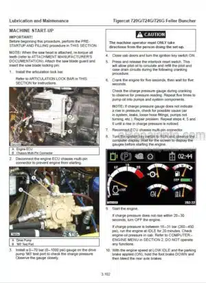 Photo 5 - Tigercat 724D Operators Manual Feller Buncher 17399A 24669A