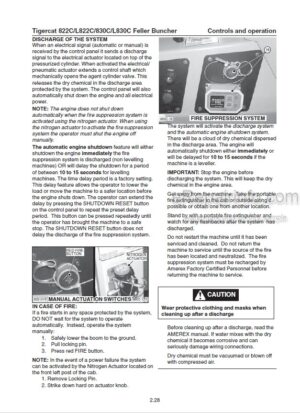 Photo 12 - Tigercat 822C L822C 830C L830C Operators Manual Feller Buncher 29525A
