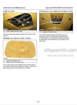 Photo 6 - Tigercat 822C L822C 830C L830C Operators Manual Feller Buncher 41018AENG