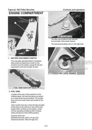 Photo 1 - Tigercat 845 Operators Manual Feller Buncher 4252A