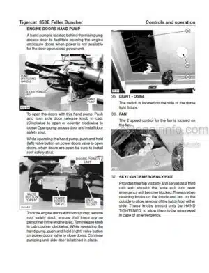 Photo 5 - Tigercat 855C L855C Operators Manual Feller Buncher 33293A
