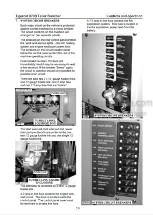 Photo 6 - Tigercat 860C 870C L870C Operators Manual Feller Buncher 39182AENG