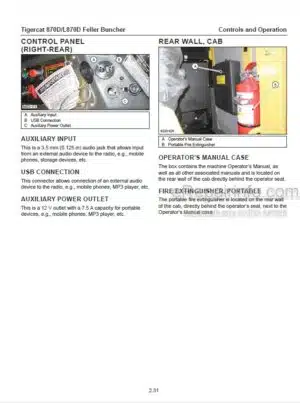 Photo 5 - Tigercat L830 LX830 X830 Operators Manual Feller Buncher 24545A