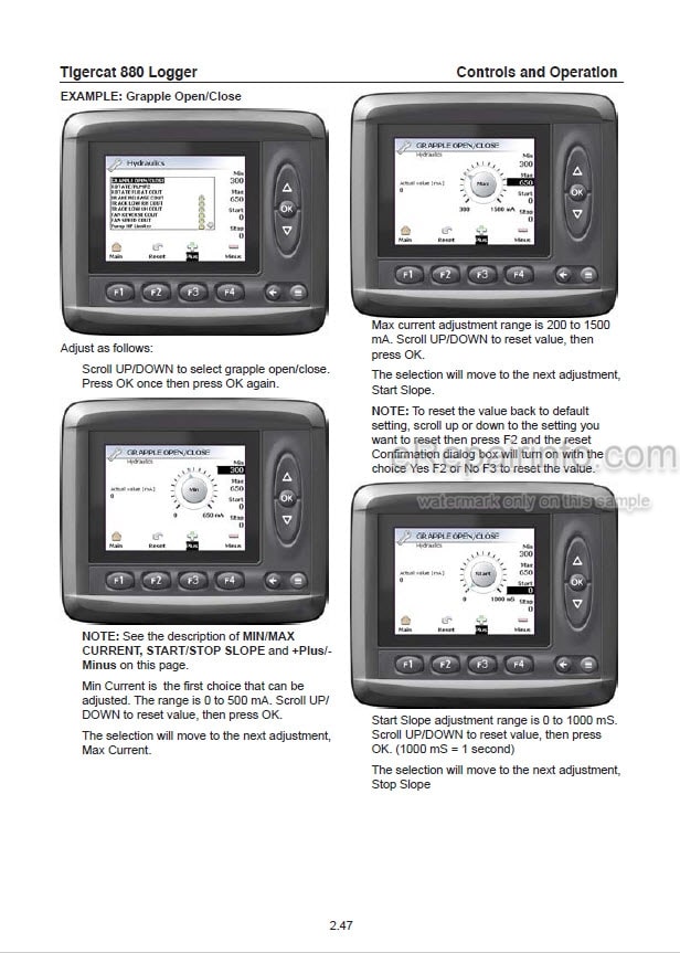 Photo 1 - Tigercat 880 Operators Manual Logger 36952AENG