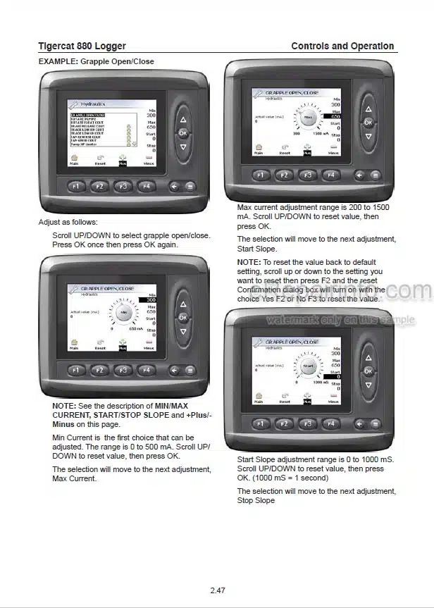 Photo 1 - Tigercat 880 Operators Manual Logger 36952AENG