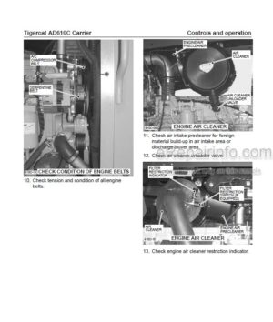 Photo 4 - Tigercat AD610C Operators Manual Carrier 35611A