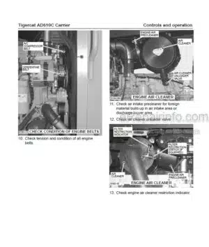 Photo 4 - Tigercat AD610C Operators Manual Carrier 35611A