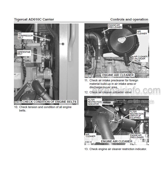 Photo 1 - Tigercat AD610C Operators Manual Carrier 35611A
