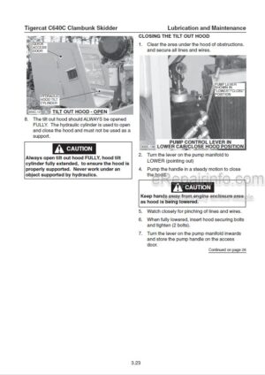 Photo 6 - Tigercat C640C Service Manual Clambunk Skidder 23827A
