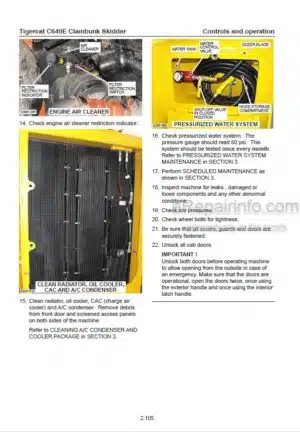 Photo 10 - Tigercat C640E Operators Manual Clambunk Skidder 43571AENG