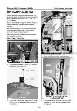 Photo 5 - Tigercat C640C Operators Manual Clambunk Skidder 23826A