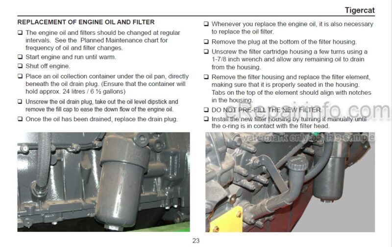 Photo 1 - Tigercat FPT C87 Tier 4F Operation And Maintenance Manual Engine 44554AMUL