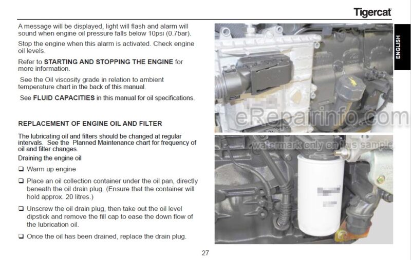 Photo 1 - Tigercat FPT N45 N67 Tier 2 Operation And Maintenance Manual Engine 45045AMUL