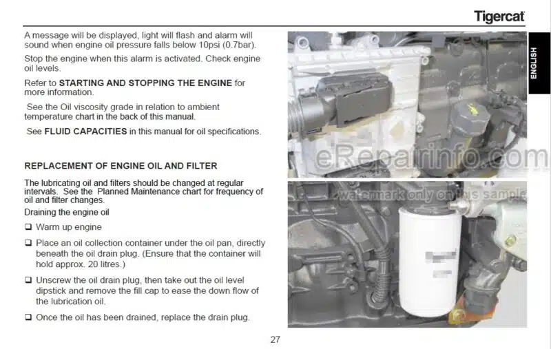 Photo 1 - Tigercat FPT N45 N67 Tier 2 Operation And Maintenance Manual Engine 45045AMUL