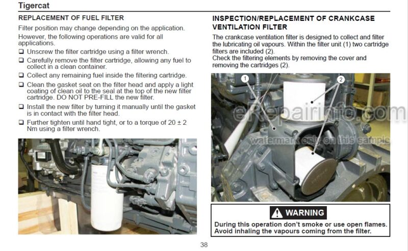 Photo 1 - Tigercat FPT N45 N67 Tier 4I Operation And Maintenance Manual Engine 41686AMUL