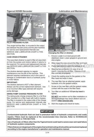 Photo 6 - Tigercat 1185 Operators Manual Harvester 51800AENG