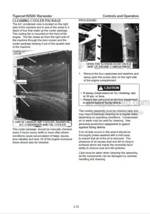 Photo 6 - Tigercat H250B Operators Manual Harvester 31774A