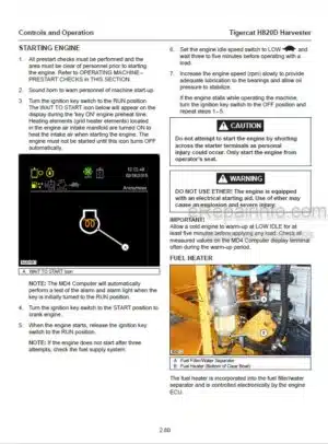 Photo 5 - Tigercat H822 Operators Manual Harvester 23598A