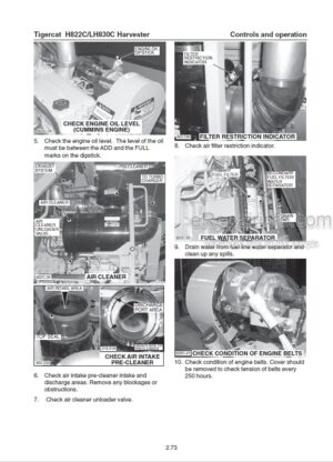 Photo 2 - Tigercat H822C LH830C Operators Manual Harvester 29531A