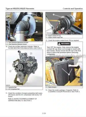 Photo 5 - Tigercat H824C LH822C H830C LH830C Operators Manual Harvester 4484AENG