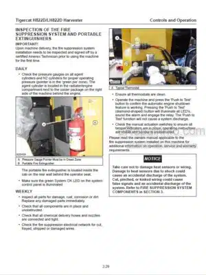 Photo 10 - Tigercat H825D LH821D Operators Manual Harvester 717AENG