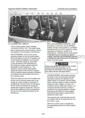 Photo 9 - Tigercat H845C LH845C Operators Manual Harvester 32268AENG